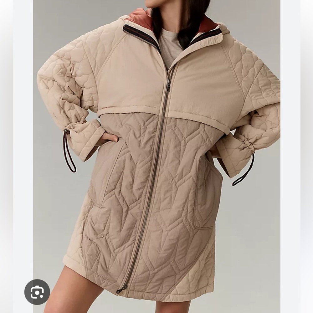 pilcro quilted mix liner coat | anthropolgie - Picture 4 of 7